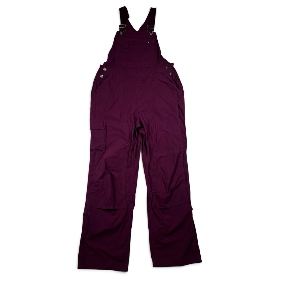 Duluth Trading Company Women's Heirloom Gardening Bib Overalls Magenta M x 31